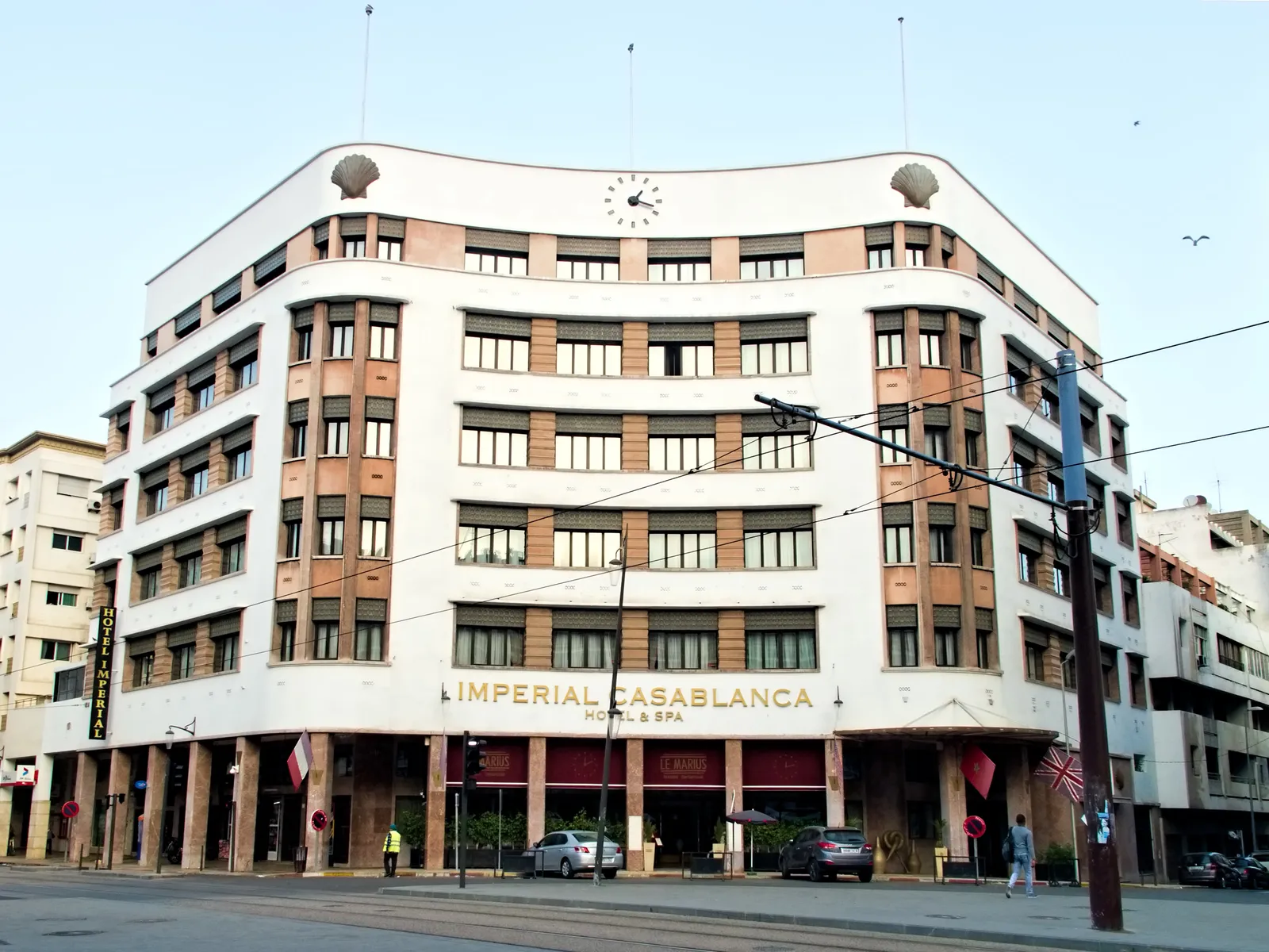 Façade of the Imperial Casablanca Hotel & Spa on Boulevard Mohammed V