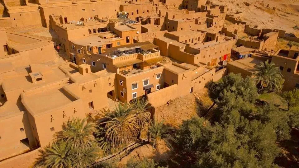 Vista sullo ksar di Aït Ben Haddou — Kasbah El Hajja