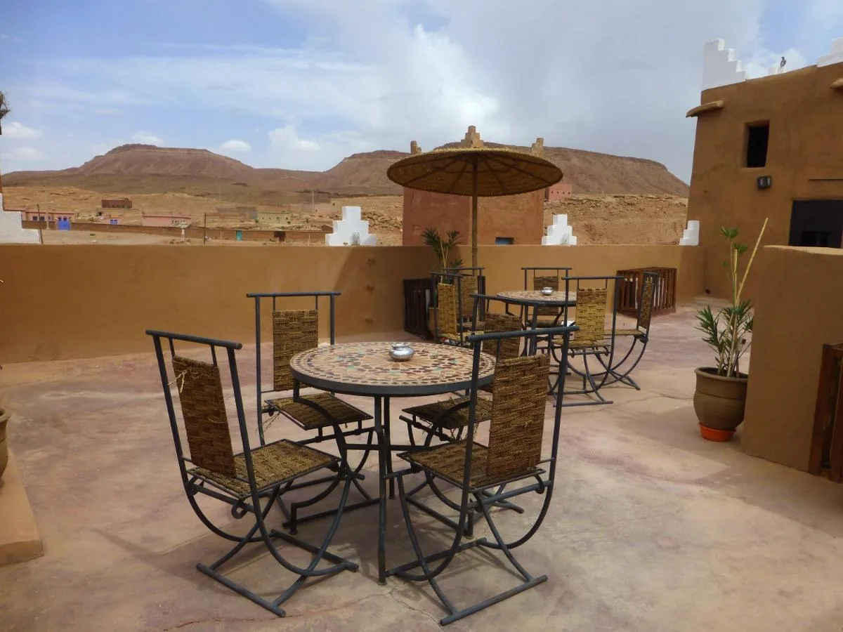 Terrace seating — Kasbah La Cigogne