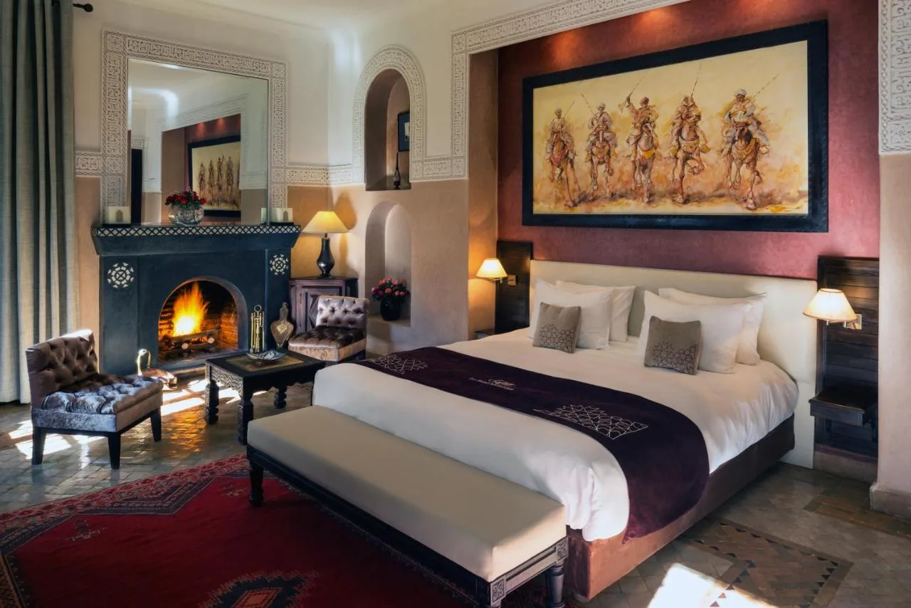 Zimmer mit Kamin — Riad Monceau