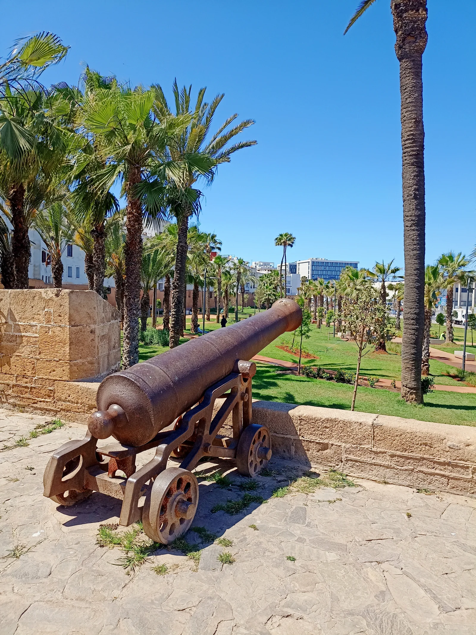 Bastion von La Sqala in Casablanca, ehemaliges Verteidigungssystem des 18. Jahrhunderts gegenüber dem Atlantischen Ozean
