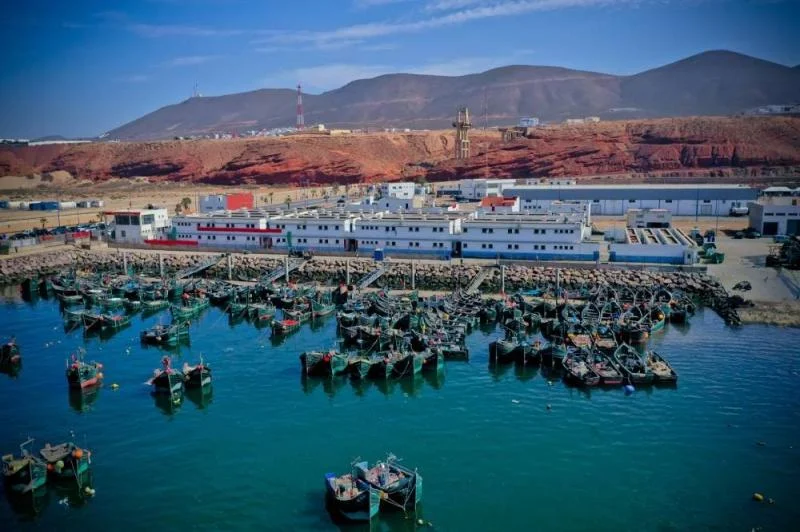 The fishing port of Sidi Ifni, at the centre of the town’s maritime activity.